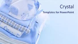  Presentation with baby fashion - Beautiful theme featuring boy infant clothing for baby backdrop and a sky blue colored foreground
