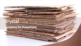  Presentation with recycling - Presentation design consisting of spain with embedded national flag background and a ocean colored foreground