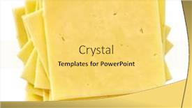  Presentation with white cheese - Slide deck with stack-of-cheese-slices-top background and a yellow colored foreground