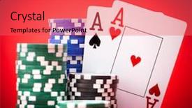  Presentation with foster care aces - Colorful theme enhanced with stack of chips and two backdrop and a  colored foreground