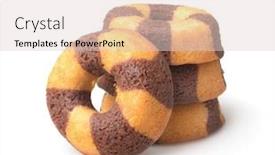  Presentation with white chocolate - Slide deck consisting of stack-of-chocolate-banana-sponge background and a lemonade colored foreground