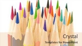  Presentation with hexagon - Colorful PPT theme enhanced with abstract background red hexagons - stack of colored hexagon shaped backdrop and a lemonade colored foreground