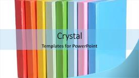  Presentation with public health stack of books - Presentation theme consisting of stack of colorful books isolated background and a light blue colored foreground