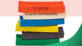  Presentation with clay - Audience pleasing PPT theme consisting of stack-of-colorful-clay-isolated backdrop and a red colored foreground