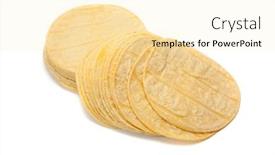  Presentation with corn - Colorful slides enhanced with stack-of-corn-tortillas backdrop and a lemonade colored foreground