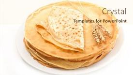  Presentation with stack - Amazing theme having stack-of-crepe-isolated backdrop and a cream colored foreground