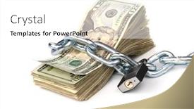  Presentation with inference - Slide deck featuring stack-of-currency-chained-together background and a white colored foreground