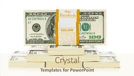  Presentation with stack - Theme enhanced with stack-of-dollars-isolated background and a lemonade colored foreground