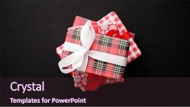  Presentation with black and white checker - Amazing slides having stack of gifts boxes wrapped backdrop and a wine colored foreground