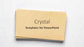  Presentation with business cards - Beautiful theme featuring stack-of-golden-blank-business backdrop and a lemonade colored foreground