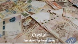 Presentation with hong kong - PPT theme with stack-of-hong-kong-banknote background and a coral colored foreground