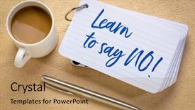  Presentation with index card - Colorful presentation theme enhanced with stack of index card backdrop and a coral colored foreground