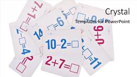  Presentation with lgbt diversity rainbow flag isolated - PPT theme featuring stack of math flash card background and a white colored foreground