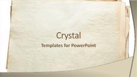  Presentation with old papers - PPT theme enhanced with stack of old papers isolated background and a lemonade colored foreground