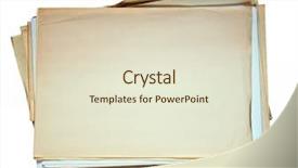  Presentation with old papers - Presentation enhanced with stack of old papers isolated background and a lemonade colored foreground