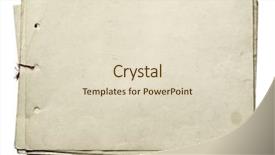  Presentation with old paper - Cool new slide set with stack of old papers isolated backdrop and a lemonade colored foreground