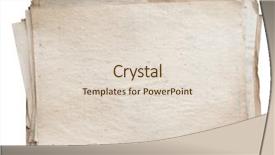  Presentation with old paper - PPT theme with stack of old papers isolated background and a lemonade colored foreground