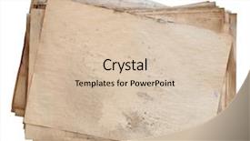  Presentation with old papers - Theme consisting of stack of old papers isolated background and a lemonade colored foreground