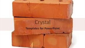  Presentation with white bricks - Presentation theme having stack-of-old-red-bricks background and a red colored foreground