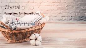  Presentation with organic - Slide set consisting of stack-of-organic-kitchen-towels background and a lemonade colored foreground