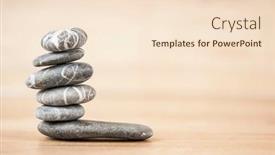  Presentation with zen stones - Presentation theme enhanced with stack-of-pebble-stones background and a lemonade colored foreground