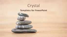  Presentation with spa concept - Amazing presentation having stack-of-pebble-stones backdrop and a lemonade colored foreground