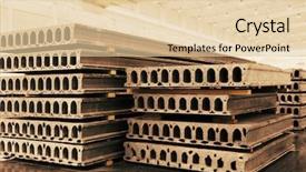  Presentation with precast construction - Beautiful presentation featuring stack of precast reinforced concrete backdrop and a lemonade colored foreground