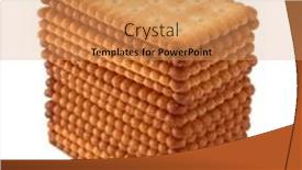  Presentation with stack - Presentation enhanced with stack-of-rectangular-cookies-isolated background and a coral colored foreground