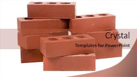  Presentation with white bricks - Audience pleasing presentation theme consisting of stack of red bricks backdrop and a red colored foreground
