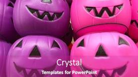  Presentation with lanterns - Audience pleasing slides consisting of stack-of-retro-plastic-halloween backdrop and a purple colored foreground