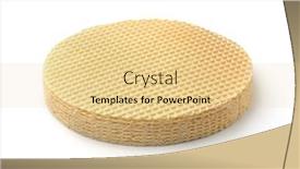  Presentation with wafer - PPT layouts featuring stack-of-round-wafer-cake background and a lemonade colored foreground