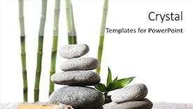  Presentation with table salt - PPT theme enhanced with spoon of sea salt background and a white colored foreground