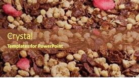  Presentation with cereal - PPT theme enhanced with stack-of-the-cereal-close background and a red colored foreground