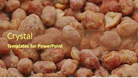  Presentation with peanut - Slide deck enhanced with stack-of-the-crispy-peanut background and a tawny brown colored foreground