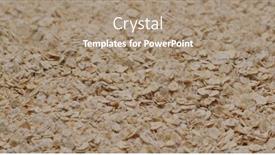  Presentation with oat meal - Amazing theme having stack-of-the-oat-meal backdrop and a coral colored foreground
