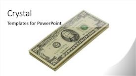  Presentation with bills - Presentation having stack of twenty dollar bills background and a white colored foreground