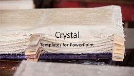  Presentation with pulp paper industry - Slides having stack of wet papers drying background and a lemonade colored foreground