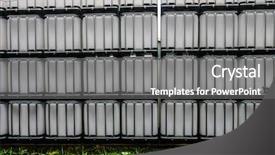  Presentation with chemical plastic - Beautiful theme featuring stack of white chemical plastic backdrop and a gray colored foreground