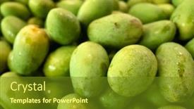  Presentation with garlic - Cool new presentation design with stack of white garlic in the traditional marketplace at taiwan backdrop and a tawny brown colored foreground