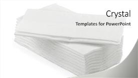  Presentation with tissue paper - Beautiful theme featuring stack of white l tissue backdrop and a white colored foreground