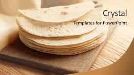  Presentation with tortilla - Slide set having stack of yummy tortilla background and a lemonade colored foreground
