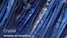  Presentation with texture jeans texture denim - Audience pleasing presentation theme consisting of stack-or-pile-of-denim backdrop and a ocean colored foreground