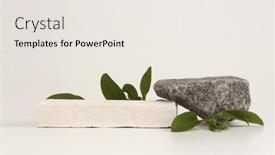  Presentation with stones - PPT layouts with stack-stones-and-leaf-platform background and a sky blue colored foreground