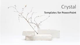  Presentation with management stop light - Theme consisting of stack-stones-platform-podium background and a white colored foreground