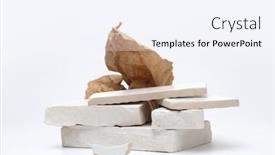  Presentation with stones - Slides featuring stack-stones-platform-podium background and a sky blue colored foreground