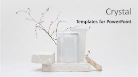  Presentation with stones - Presentation design with stack-stones-platform-podium background and a white colored foreground