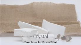  Presentation with eucalyptus - Presentation enhanced with stack-stones-platform-podium background and a light gray colored foreground