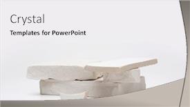  Presentation with stones - Presentation theme featuring stack-white-stones-platform-podium background and a white colored foreground