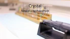  Presentation with steel industry man grinding - Theme having stack with many different tips background and a soft green colored foreground