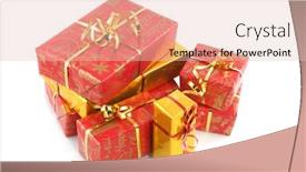  Presentation with golden christmas - Amazing presentation having stack-with-red-and-golden backdrop and a lemonade colored foreground